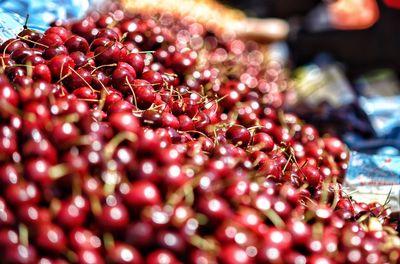 Close-up of fruits for sale at market stall