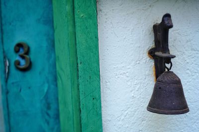 Close-up of door handle