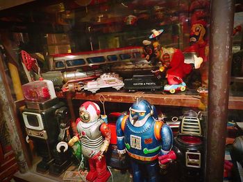 View of toys for sale
