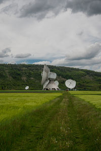 Scenic view of landscape against sky