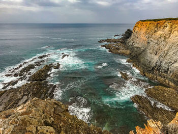 Scenic view of sea against sky