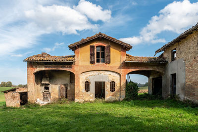 Built structures against sky