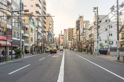 View of city street