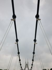 Low angle view of bridge against sky