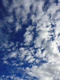 Low angle view of cloudy sky