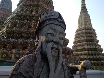 Low angle view of temple