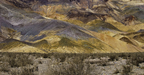 Scenic view of rocky mountains