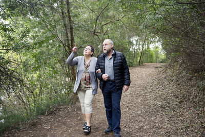 Couple walking together
