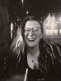 Portrait of smiling young woman