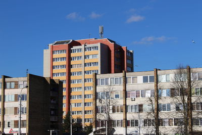 Low angle view of apartment building