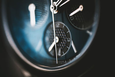 Close-up of speedometer