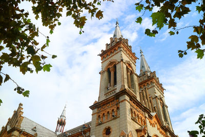 Low angle view of historic building against sky