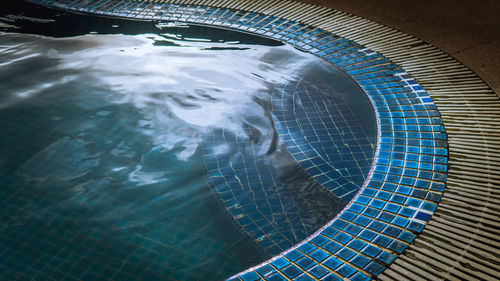 High angle view of swimming pool