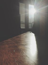 Sun shining through clouds