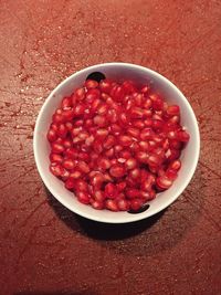 Close-up of strawberries in bowl