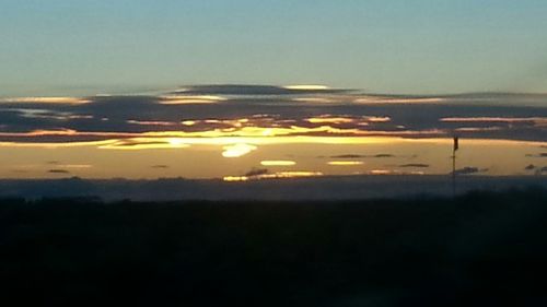 Scenic view of sky at sunset