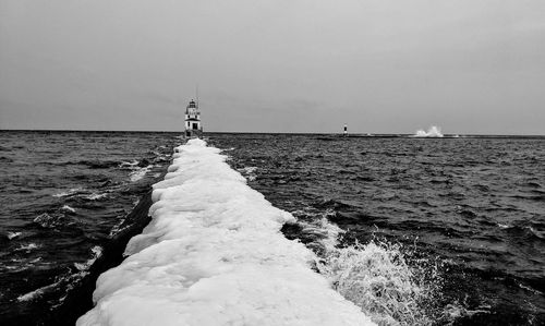 Icy walk to the lighthouse ii