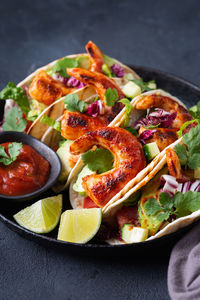 Close-up of food in plate