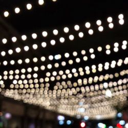 Defocused lights at night