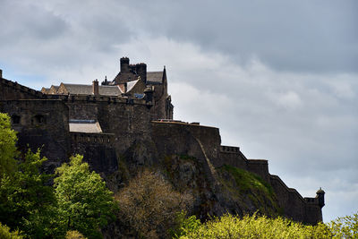 Low angle view of historic building against sky