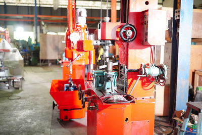 Close-up of machine