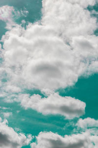 Low angle view of clouds in sky