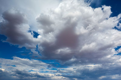 Low angle view of clouds in sky