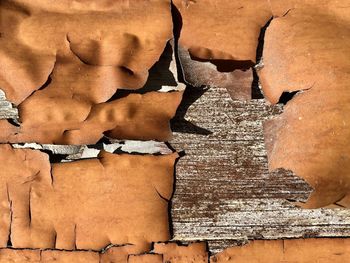 Full frame shot of damaged wall