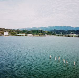 Scenic view of sea against sky