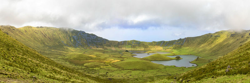 Panoramic view of landscape against sky