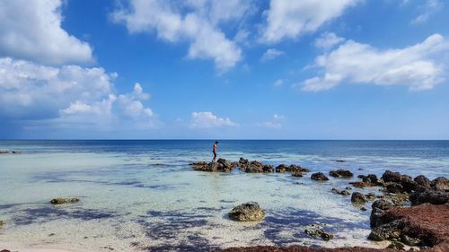 Scenic view of sea against sky