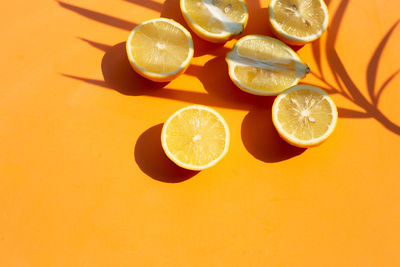 High angle view of fruits