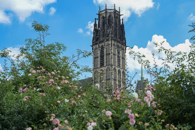 Low angle view of building against sky