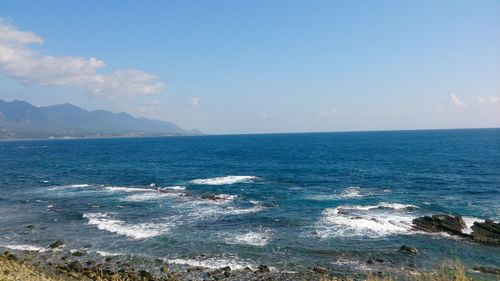 Scenic view of sea against sky