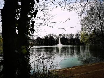 View of lake against sky