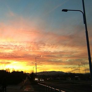 Road at sunset