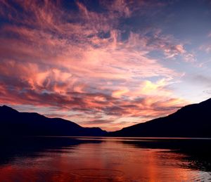 Epic lake sunset