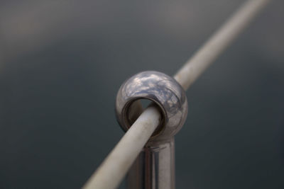 Close-up of metallic fence