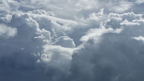 Low angle view of clouds in sky
