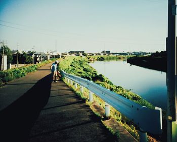 Walkway leading to sea