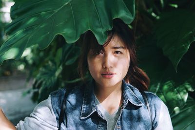 Portrait of beautiful young woman