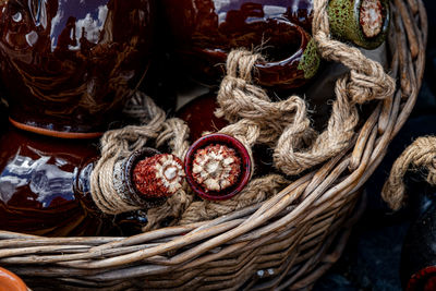 Sibiu city, romania - 04 september 2022. romanian handmade ceramics market at the potters fair 