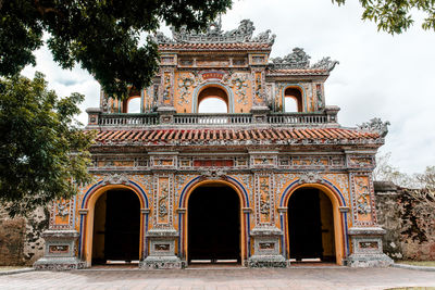 Facade of historical building