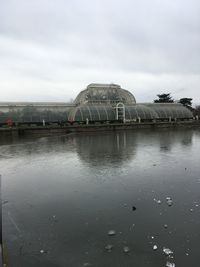 Reflection of building in lake