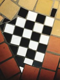 High angle view of multi colored pattern