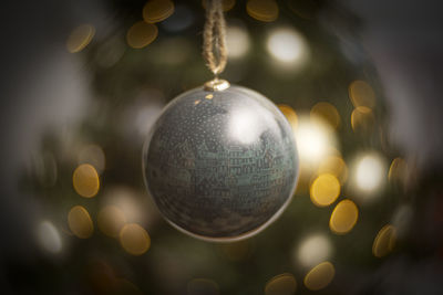 Close-up of christmas decoration