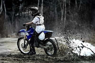 Bicycles parked in parking lot