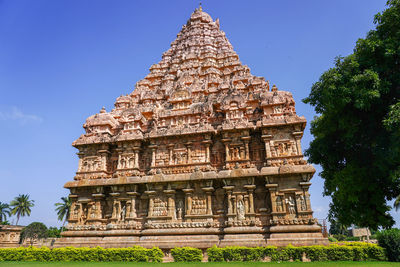 Low angle view of historical building against sky