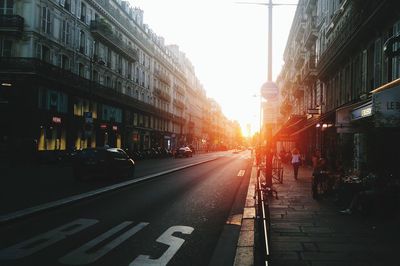 City street against sky