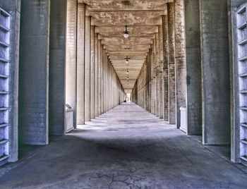 Empty corridor of building